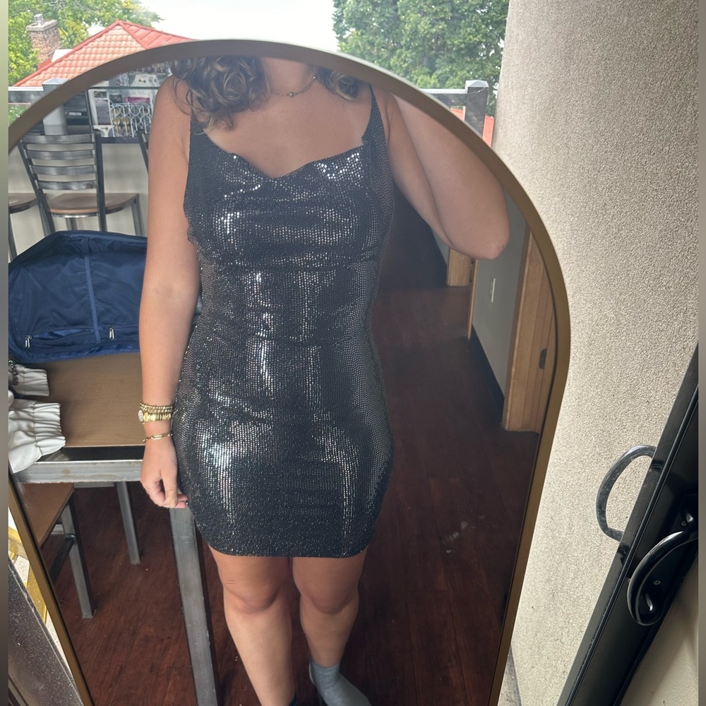 Sequin Body Con Dress from Garage, size small